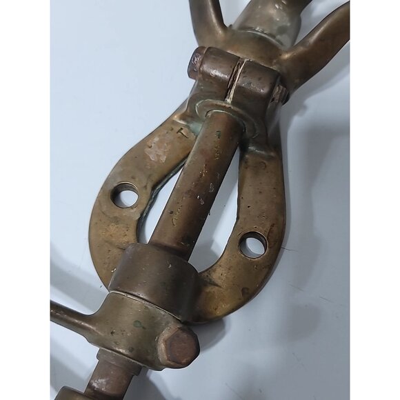 Antique Boat Bronze Engine Transmission Helm Cable Control Levers - Picture 9 of 9